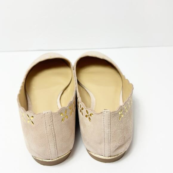 MICHAEL MICHAEL KORS PINK GOLD WOMEN SLIP ON FLATS SIZE 9 NO BOX - Picture 5 of 5